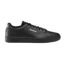 Trampki Męskie Skóra Court Clean. Czarne trampki i tenisówki męskie Reebok, bez wzorów, z gumy, bez zapięcia. Za 179.00 zł.