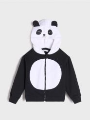 Bluza - czarny. Czarne bluzy i bluzki niemowlęce Sinsay, bez wzorów, z bawełny, bez ramiączek, bez kaptura. W wyprzedaży za 17.99 zł.