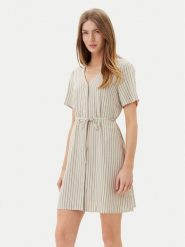 Vero Moda Sukienka letnia Mymilo 10322976 Beżowy Loose Fit. Brązowe sukienki damskie Vero Moda, na lato, m, bez wzorów, z wiskozy, bez kołnierzyka, bez ramiączek. Za 109.99 zł.