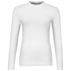 Koszulka z długim rękawem damska FLEX Seamless LS. Białe bluzki damskie HEAD, l, bez wzorów, sportowe, bez kołnierzyka, bez ramiączek. Za 196.00 zł.