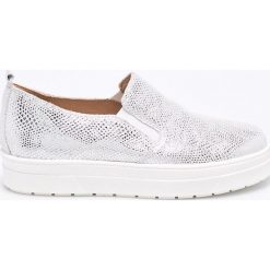 Caprice - Tenisówki. Szare trampki i tenisówki damskie Caprice, bez wzorów, z gumy. W wyprzedaży za 139.90 zł.