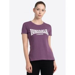 Koszulka damska Lonsdale Cartmel. Białe t-shirty damskie Lonsdale, bez wzorów, z bawełny, bez kołnierzyka. Za 137.00 zł.