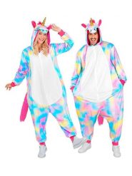 Carnival Party Kombinezon kostiumowy "Unicorn" w kolorze białym ze wzorem rozmiar: XXL. Białe kombinezony damskie Carnival Party, xxl, bez wzorów, bez kołnierzyka, bez ramiączek, krótkie. Za 152.99 zł.