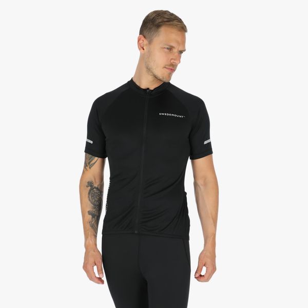 Koszulka rowerowa męska Swedemount Core Bike Tee szybkoschnąca. Czarne t-shirty sportowe męskie SWEDEMOUNT, m, z materiału, bez ramiączek, na fitness i siłownię. Za 184.00 zł.