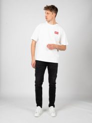 Diesel T-shirt "T-Nlabel" | A11593-0NIAR | Mężczyzna | Biały. Białe t-shirty męskie Diesel, m, z aplikacjami, z bawełny, bez kołnierzyka. W wyprzedaży za 189.00 zł.