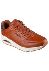 Buty sportowe Sneakersy męskie, Uno - Tailored Air. Brązowe buty sportowe na co dzień męskie Skechers, z gumy, bez zapięcia, trekkingowe. Za 344.50 zł.