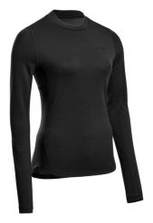 Bluzka sportowa do biegania z wełną merino damska CEP Cold Weather. Czarne bluzki sportowe damskie CEP, l, z materiału, bez kołnierzyka, bez ramiączek. Za 299.00 zł.