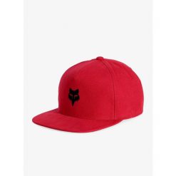Czapka z daszkiem Fox Head Snapback Hat. Czerwone czapki męskie FOX, bez wzorów. Za 131.99 zł.