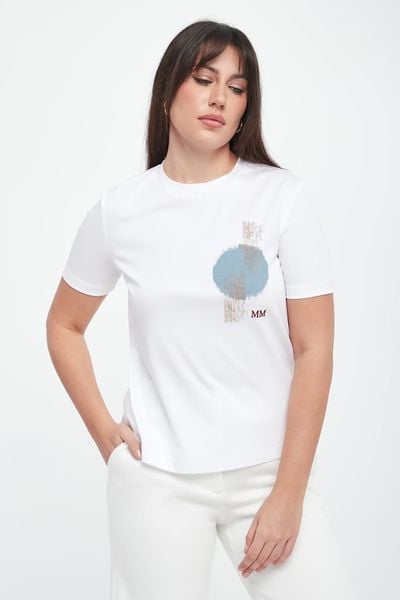 T-shirt damski Negozi MM. T-shirty damskie MM, l, bez wzorów, bez kołnierzyka. Za 589.00 zł.
