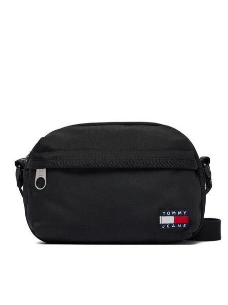 Tommy Jeans Torebka Tjw Ess Daily Crossover AW0AW17286 Czarny. Czarne listonoszki damskie Tommy Jeans, bez wzorów, z jeansu, bez dodatków. Za 164.99 zł.
