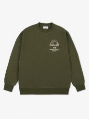 MANTO bluza SOCIETY khaki. Zielone bluzy bez kaptura męskie Manto, m, bez wzorów, z bawełny, bez ramiączek, długie, bez kaptura. Za 269.99 zł.