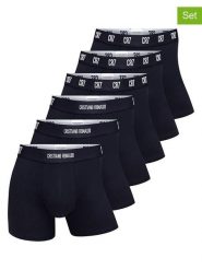 CR7 Bokserki (6 par) w kolorze granatowym rozmiar: XL. Niebieskie bokserki męskie CR7, bez wzorów. Za 121.99 zł.