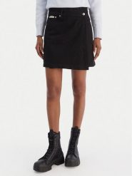 Calvin Klein Jeans Spódnica jeansowa LV047D777G Czarny Regular Fit. Czarne spódniczki damskie Calvin Klein Jeans, bez wzorów, z bawełny. Za 429.99 zł.