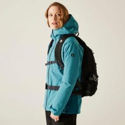 Kurtka damska przejściowa ocieplana Highton Stretch. Niebieskie kurtki damskie Regatta, l, bez wzorów, z puchu, bez kaptura. W wyprzedaży za 249.99 zł.