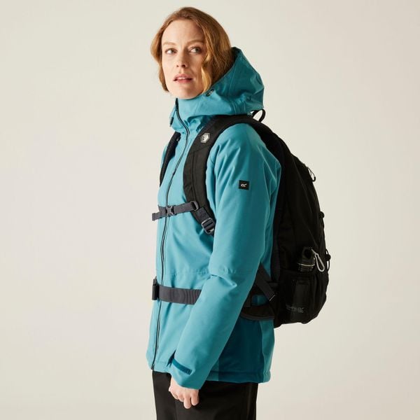 Kurtka damska przejściowa ocieplana Highton Stretch. Niebieskie kurtki damskie Regatta, l, bez wzorów, z puchu, bez kaptura. W wyprzedaży za 249.99 zł.