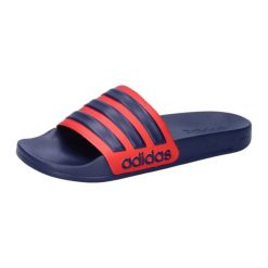 Klapki męskie basenowe Adidas ADILETTE. Czerwone klapki i japonki męskie Adidas, z materiału. Za 131.00 zł.