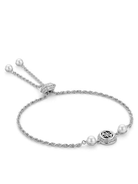 Guess Bransoletka JUBB05 520JW Srebrny. Szare bransoletki damskie Guess, metalowe. Za 249.99 zł.