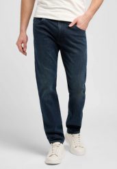 MESKIE SPODNIE JEANSOWE LEE RIDER ARTAX 112370639. Spodnie materiałowe męskie Lee, bez wzorów, z jeansu. Za 219.99 zł.