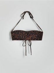 Góra od bikini - brązowy. Brązowe bikini damskie Reserved, bez wzorów. W wyprzedaży za 25.99 zł.