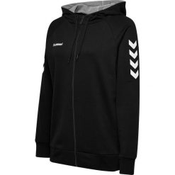 Bluza z kapturem do piłki ręcznej damska Hummel Go Cotton Zip Hoodie Woman. Czarne bluzy z kapturem damskie HUMMEL, l. Za 190.00 zł.