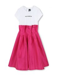 Karl Lagerfeld Kids Sukienka codzienna Z30460 M Różowy Regular Fit. Czerwone sukienki dziewczęce Karl Lagerfeld Kids, bez wzorów, z syntetyku, bez ramiączek. Za 579.99 zł.