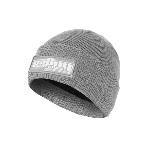 Czapka męska Pitbull zimowa Bubble One Tone Old Logo. Szare czapki męskie PITBULL, na jesień, bez wzorów. Za 59.00 zł.