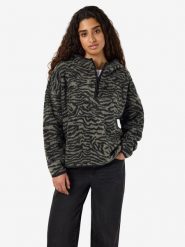 Noisy may Bluza "Cozy" w kolorze czarno-zielonym rozmiar: L. Zielone bluzy z kapturem damskie Noisy may, l. Za 149.95 zł.