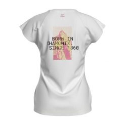 Koszulka wspinaczkowa damska Simond Vertika. Białe bluzki damskie SIMOND, l, bez wzorów, z bawełny, bez kołnierzyka. Za 69.99 zł.