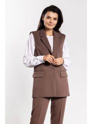 Awama Kamizelka w kolorze brązowym rozmiar: M. Brązowe kamizelki damskie Awama, m. Za 174.99 zł.