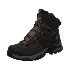 Buty trekkingowe męskie Salomon Quest 4D 4 Gtx. Zielone buty trekkingowe męskie Salomon, z materiału, za kostkę, bez zapięcia, trekkingowe. Za 887.00 zł.