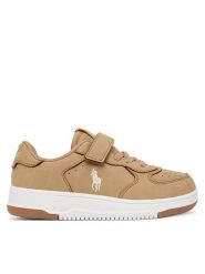 Polo Ralph Lauren Sneakersy RL01243270 Brązowy. Brązowe buty sportowe chłopięce Polo Ralph Lauren, ze skóry, bez zapięcia. Za 449.99 zł.