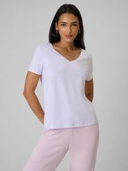 Жіночий t-shirt regular з модалом - білий. T-shirty damskie 4f, m, bez wzorów, bez kołnierzyka. Za 899.90 zł.