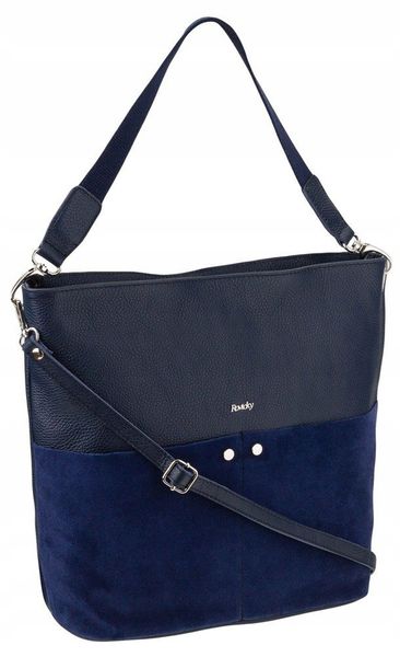 Torebka damska granatowa ROVICKY TWR-102. Torebki klasyczne damskie ROVICKY, bez wzorów, bez dodatków. Za 301.00 zł.