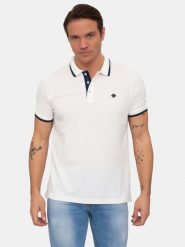 SIR RAYMOND TAILOR Koszulka polo "Amsterdam" w kolorze białym rozmiar: L. Białe koszulki polo męskie Sir Raymond Tailor, l, bez wzorów, z bawełny, bez ramiączek. Za 144.58 zł.