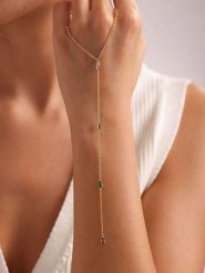 Heliophilia Pozłacany naszyjnik z kamieniami ozdobnymi - dł. 42 cm rozmiar: onesize. Żółte naszyjniki damskie Heliophilia, pozłacane. Za 126.45 zł.