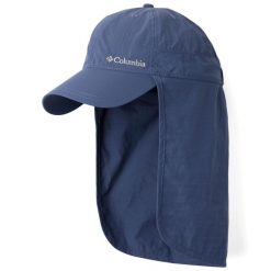Czapka z daszkiem dla dorosłych Schooner Bank II Cap. Niebieskie czapki męskie Columbia, bez wzorów, z nylonu, sportowe. Za 119.99 zł.