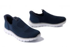 RIEKER B6659-14 blue, półbuty męskie. Niebieskie półbuty męskie Rieker, bez zapięcia. Za 237.93 zł.