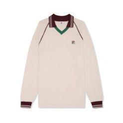Sweter z dzianiny Fila Molinazzo Regular. Białe swetry męskie Fila, na lato, l, bez wzorów, z dzianiny, bez kołnierzyka. Za 577.75 zł.