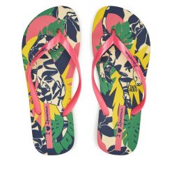 Japonki Ipanema. Czerwone klapki damskie Ipanema, bez wzorów, bez obcasa. Za 99.99 zł.