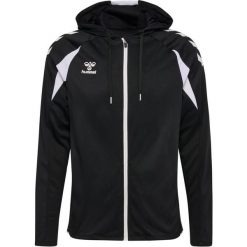 Bluza dresowa z kapturem Hummel Core 2.0. Białe bluzy sportowe męskie HUMMEL, bez wzorów, z dresówki, sportowe, bez kołnierzyka, bez ramiączek. Za 277.50 zł.