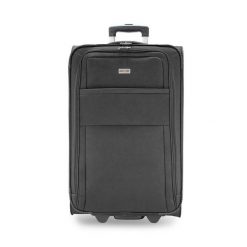 Walizka średnia Semi Line. Czarne walizki Semi-line, bez wzorów, średnie. Za 229.99 zł.