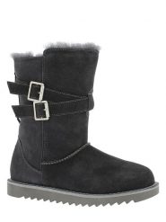 Gooce Skórzane kozaki zimowe "Huntspill Waterproof" w kolorze antracytowym rozmiar: 36. Szare kozaki damskie Gooce, z materiału, bez obcasa. Za 267.92 zł.