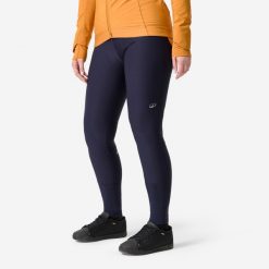 Spodnie rowerowe MTB damskie Rockrider 500 zimowe. Fioletowe spodnie materiałowe damskie ROCKRIDER, bez wzorów, z materiału. Za 179.99 zł.