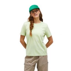 Koszulka Peak Performance damska Explore Graphic Tee zielona - XS. Zielone bluzki sportowe damskie Peak Performance, xs, bez wzorów, bez ramiączek. W wyprzedaży za 199.00 zł.