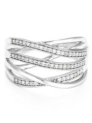 CARATELLI Złoty pierścionek "Nos Chemins" z diamentami rozmiar: 52. Szare pierścionki damskie CARATELLI, z diamentem, złote. Za 1,831.93 zł.