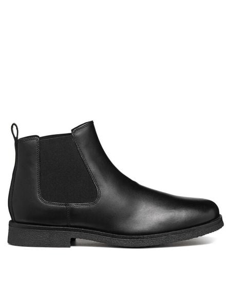 Geox Sztyblety Uomo Claudio U2658A 00043 C9999 Czarny. Czarne sztyblety męskie Geox, z materiału, bez zapięcia. Za 359.99 zł.