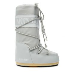 Śniegowce Moon Boot. Szare buty zimowe męskie Moon Boot, bez zapięcia. Za 639.99 zł.