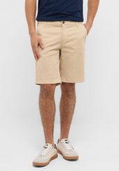 Męskie Szorty Mustang Style Brad Chino Shorts White Pepper 1017473 3268. Białe szorty męskie Mustang, z materiału, bez kołnierzyka. Za 139.99 zł.