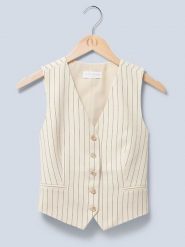 LeGer Kamizelka "Elaine" w kolorze kremowym rozmiar: 42. Brązowe kamizelki damskie LeGer. Za 139.87 zł.