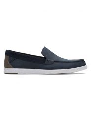 Clarks Skórzane mokasyny "Bratton" w kolorze granatowym rozmiar: 43. Niebieskie mokasyny męskie Clarks, z nubiku. Za 223.99 zł.